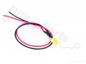 LED 5mm Yellow Matte pre-wired for 5V-9V